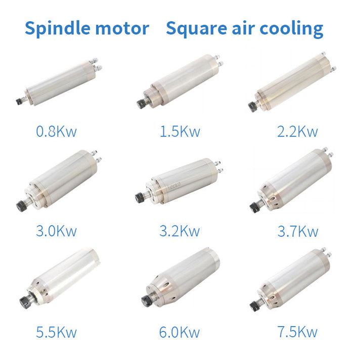 Holry Vw W Kw Kw Rpm Cnc Atc Router Square Air Cooling Spindle Servo Motor Er High Precision Speed For Metal 130BLDC152-630030-19J35 New