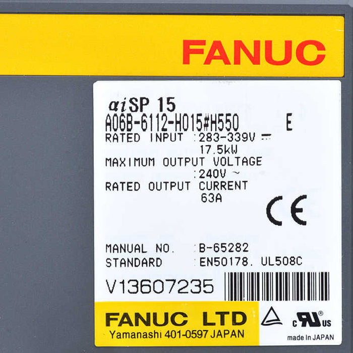 FANUC a06b-6112-h015 AC Servo Drive 