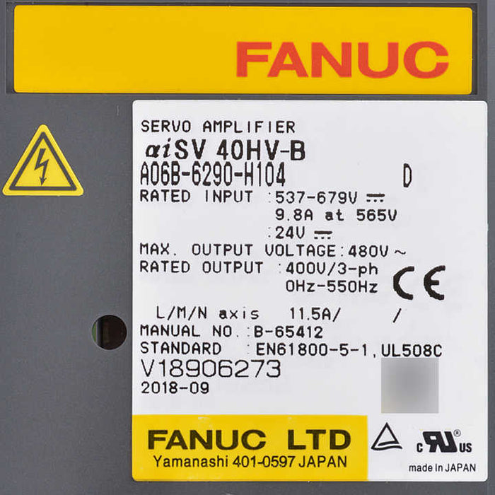 FANUC a06b-6290-h104 Servo Drive Module 