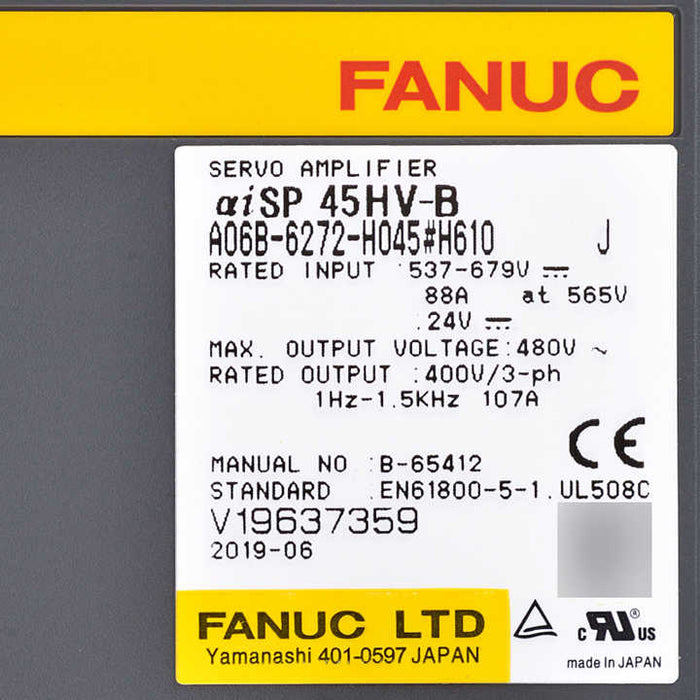 FANUC a06b-6272-h045 Servo Drive