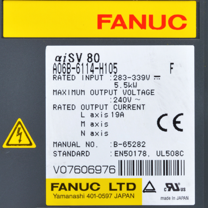 FANUC a06b-6114-h105-2 AC Servo Drive 