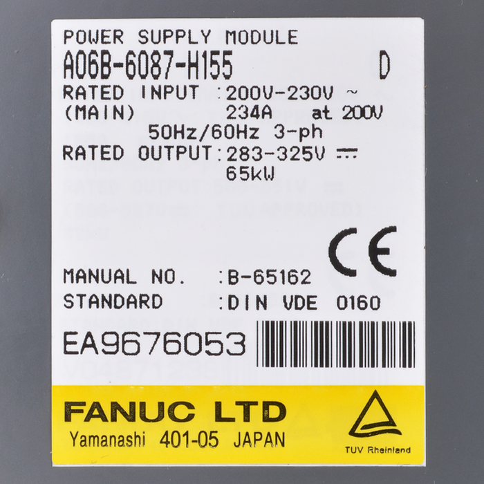 FANUC a06b-6087-h155 AC Servo Drive 