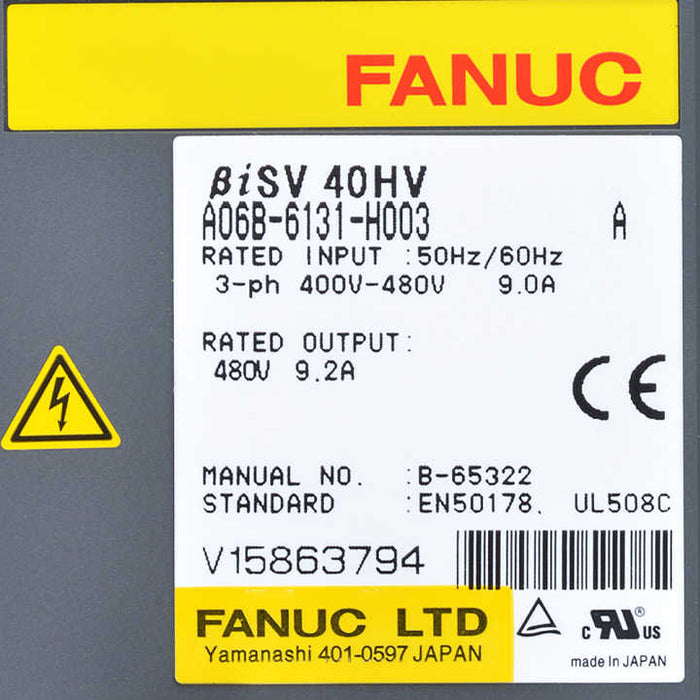 FANUC a06b-6131-h003 AC Servo Drive 