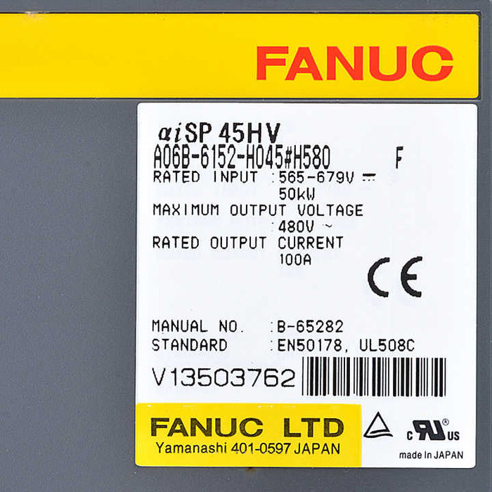 FANUC a06b-6152-h045 AC Servo Drive 