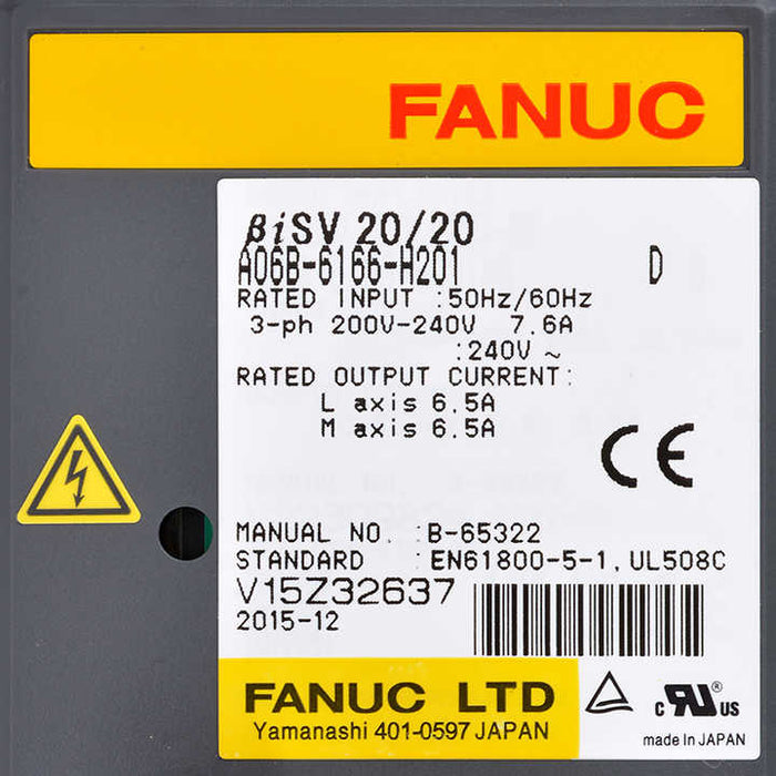 FANUC a06b-6166-h201 Servo Drive Module 