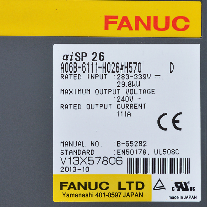 FANUC a06b-6111-h026 AC Servo Drive 