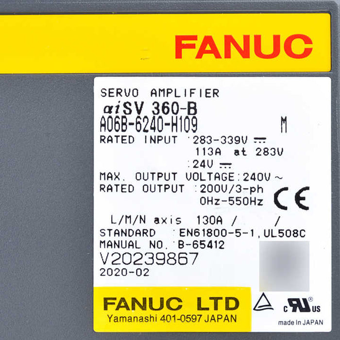 FANUC a06b-6240-h109 Servo Drive Module 