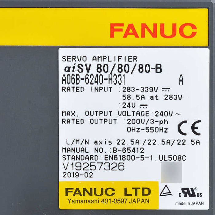 A06B-6240-H331Japan original fanuc cnc control systemOn-the-spot negotiation of Fanuc amplifier driver module