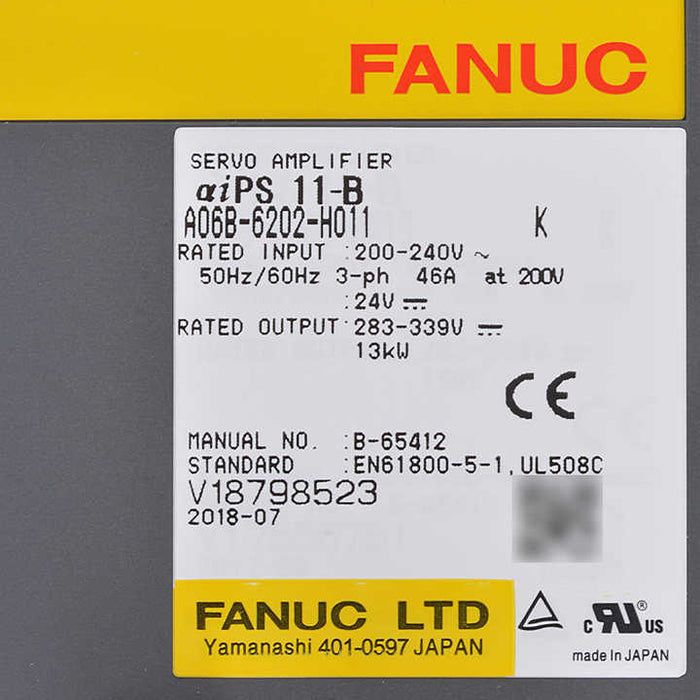 FANUC a06b-6202-h011 Servo Drive Amplifier