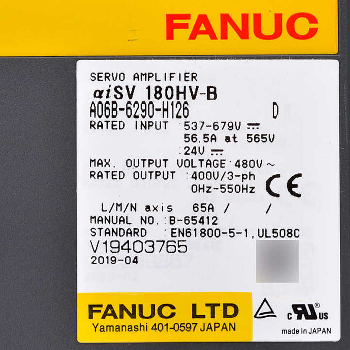 FANUC a06b-6290-h126 Robot Spare Part 