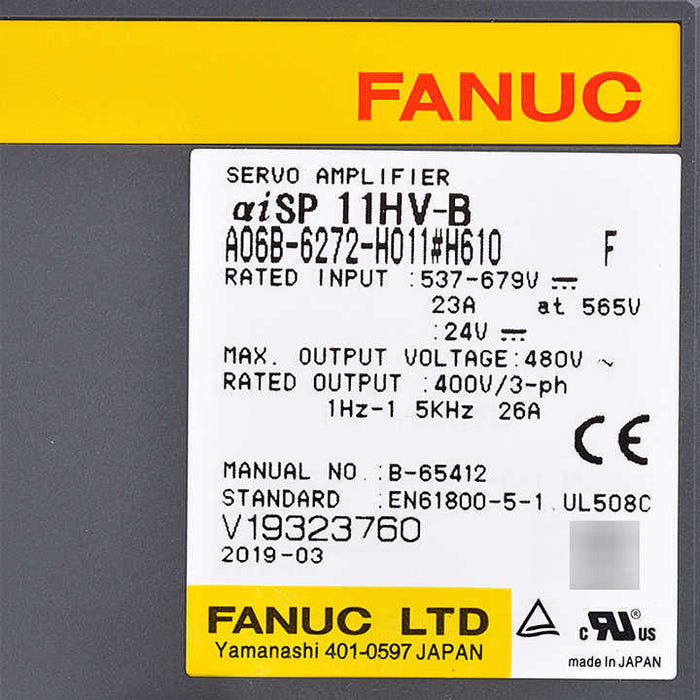 FANUC a06b-6272-h011 AC Servo Drive 