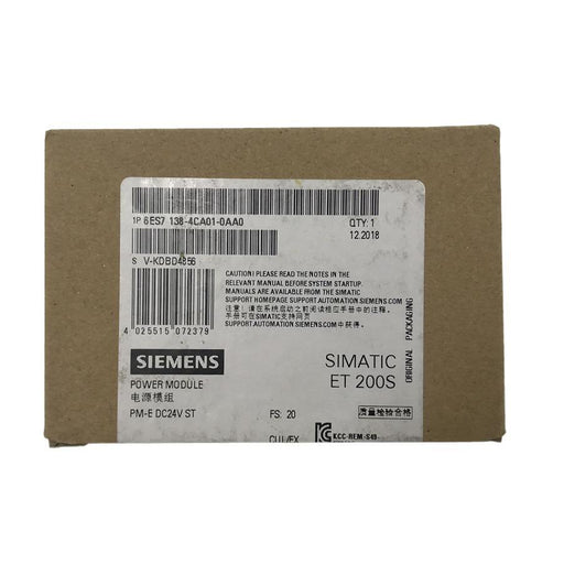 Siemens 6ES7138-4CA01-0AA0-1 Power Supply Module