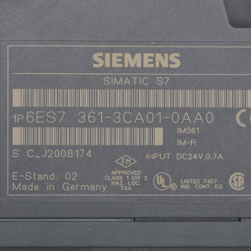 Siemens PLC Module 6ES7 361-3CA01-0AA0 NEW