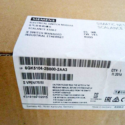 Siemens Gkbbaa Scalance X Unmanaged Ie Switch Gkbbaa 6GK5104-2BB00-2AA3 New Parts