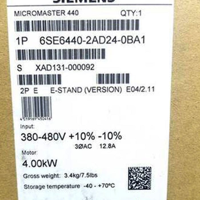 Siemens Seadca Micro MasterInverterV Seadca 6SE6440-2AD25-5CA1 New Parts