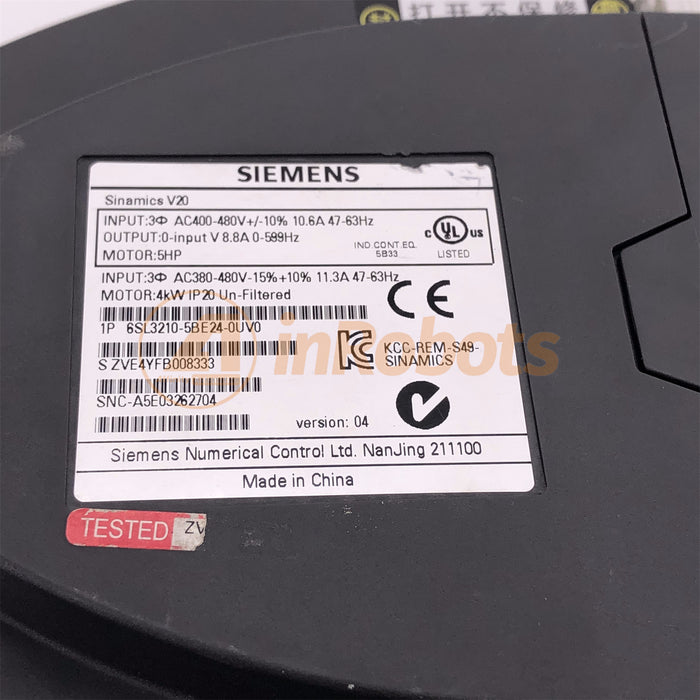 6SL3210-5BE24-0UV0 Siemens Inverter