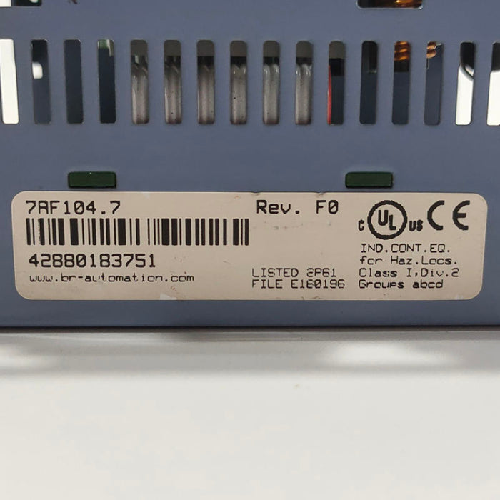 B&R PLC Module 7AF104.7 Uesd