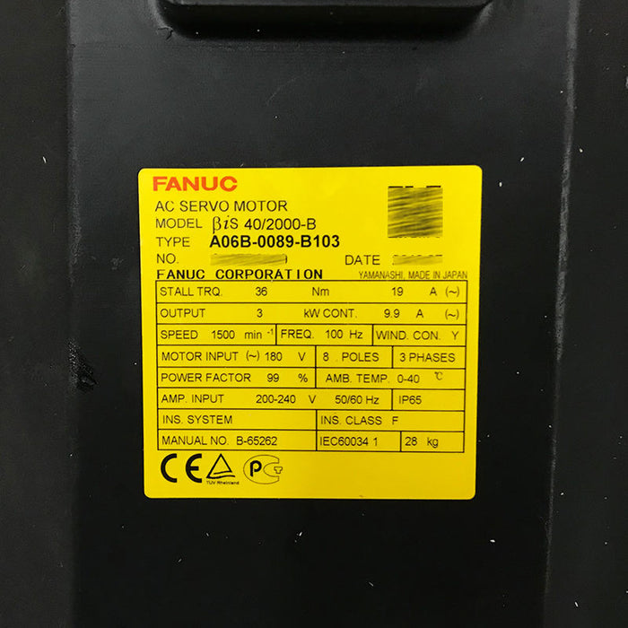 FANUC a06b-0089-b103 AC Servo Motor 