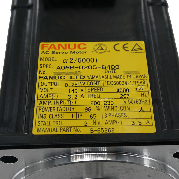 FANUC a06b-0205-b400 AC Servo Motor 