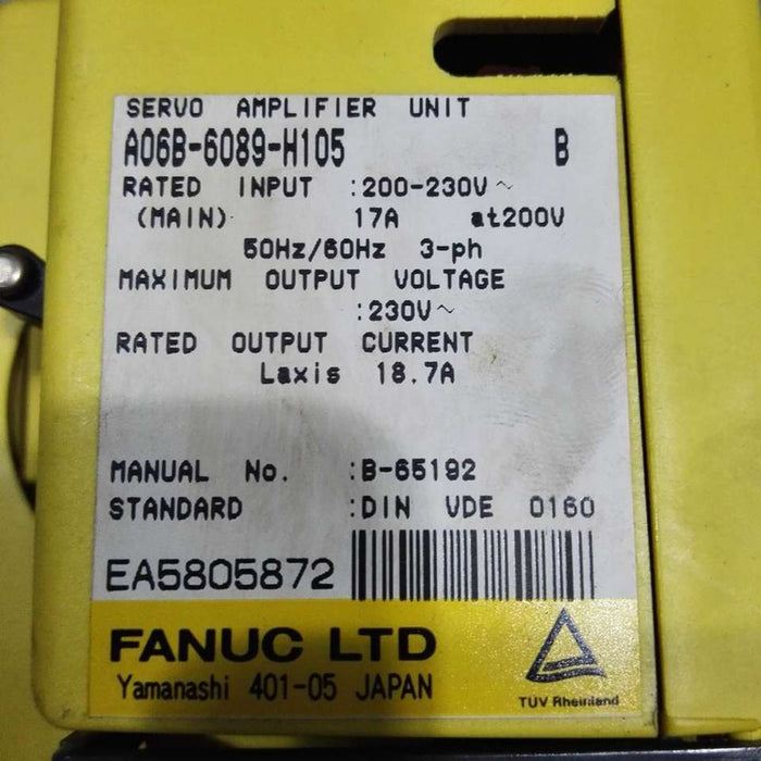 Fanuc Ac Servo Driver Amplifier Abh A06B-6089-H105 100% Original