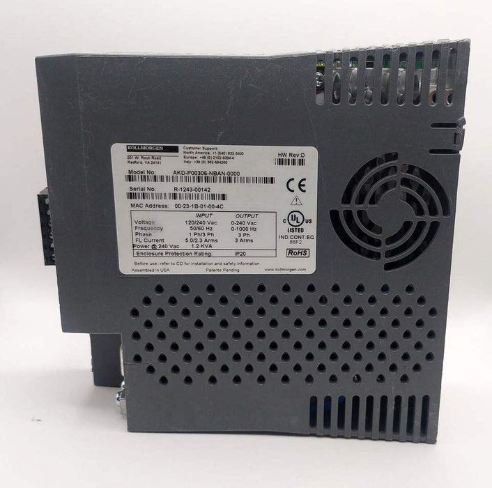 Kollmorgen Negotiateprice Br/Servo Drive AKD-P00306-NBAN-0000 AKD-P01207-NBPN-0000 100% Original/used