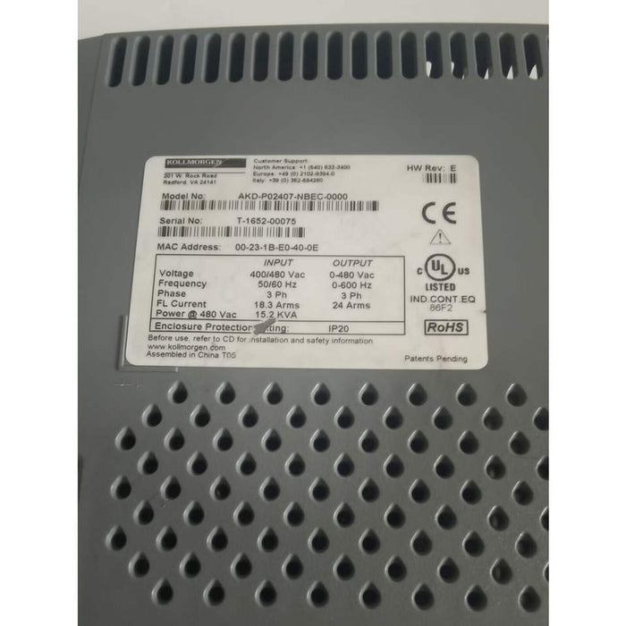 Kollmorgen Negotiateprice Br/Servo Drive AKD-P02407-NBEC-0000 AKD-P00607-NBEC-0000 100% Original/used