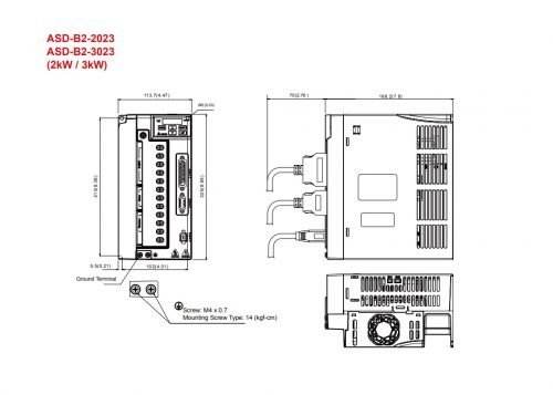 Delta B Servo Drive Kw V Ph In ASD-B2-2023-B 100% New and Original