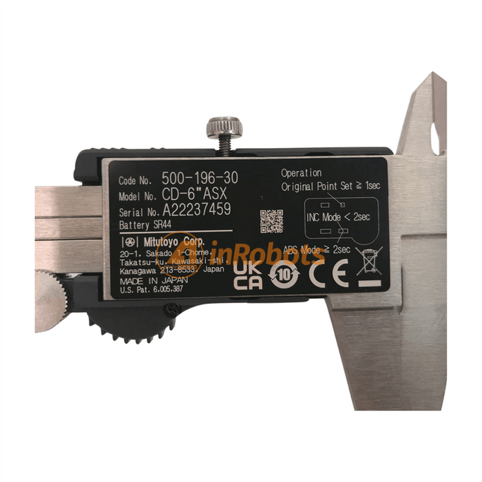 Mitutoyo Digimatic Caliper CD-6ASX 500-196-30 NEW