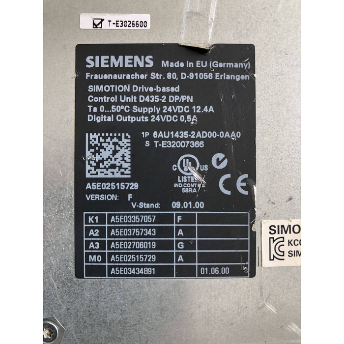 Siemens D435-6AU1435-2AD00 PLC Controller Module