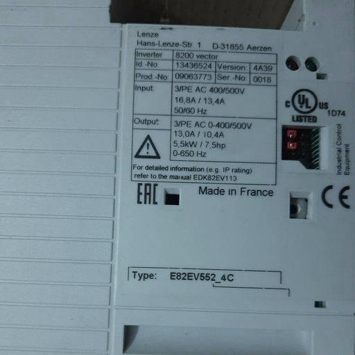 Need Inquiry Lenze E82EV552-4C E82EV552K4C Servo Inverter Drive