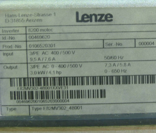 Need Inquiry Used Lenze E82MV302-4B001 Servo Drive Frequency Inverter