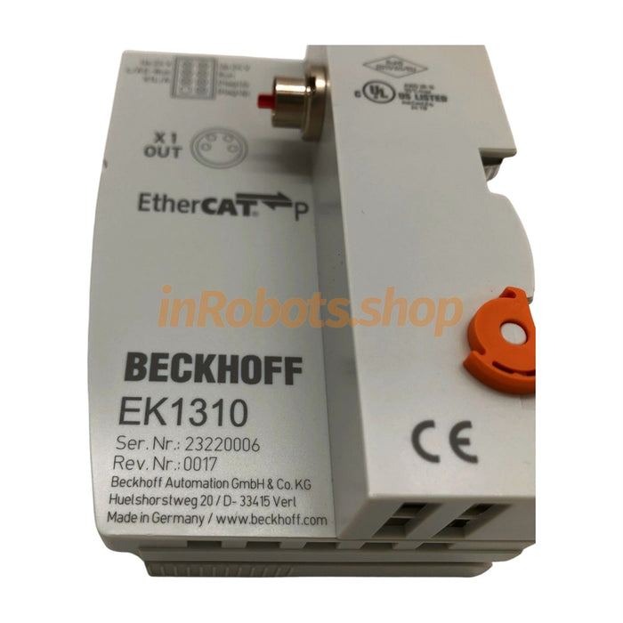 Extensión EtherCAT P de 1 puerto EK1310 con alimentación Beckhoff