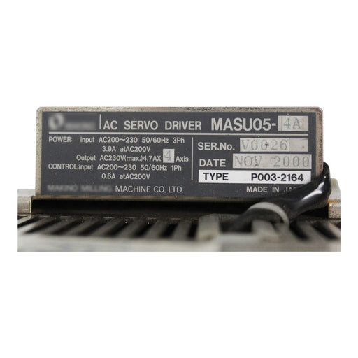 Other In Good Condition Ac Servo DriveP MASU05-4A Used In Good Condition