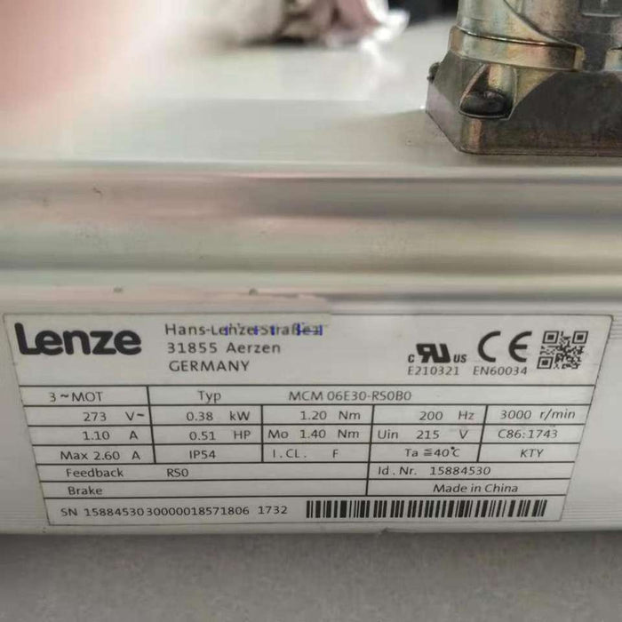 Lenze Servo Motor MCM06E30-RS0B0 USED & NEW