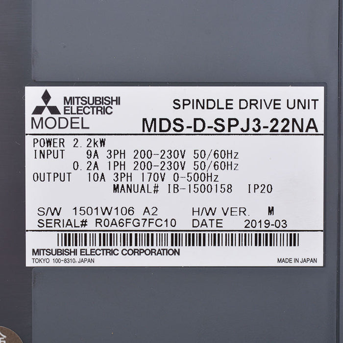 Mitsubishi mds-d-spj3-22na AC Servo Drive 