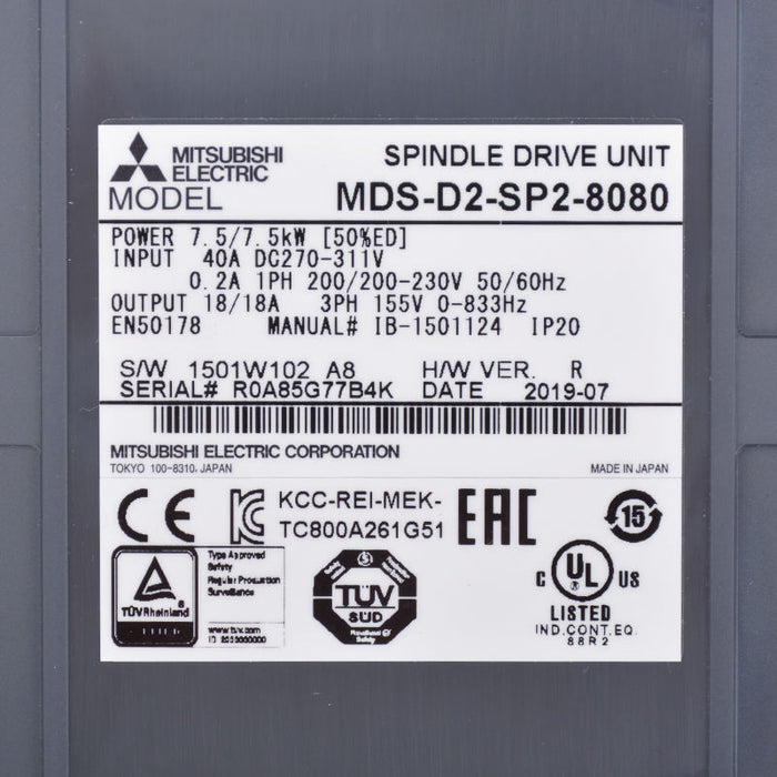 Mitsubishi mds-d2-sp2-8081 AC Servo Drive 