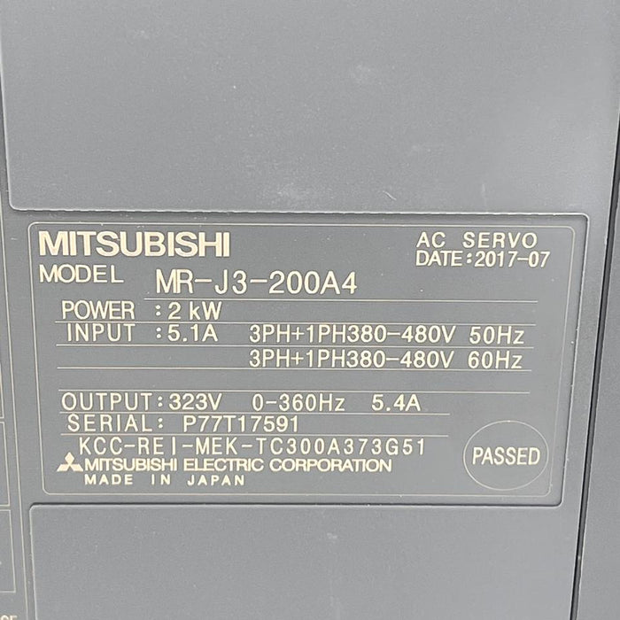 Mit CncjapanPlc Servo AmplifierFor Mit MR-J3-200A4 100% Original