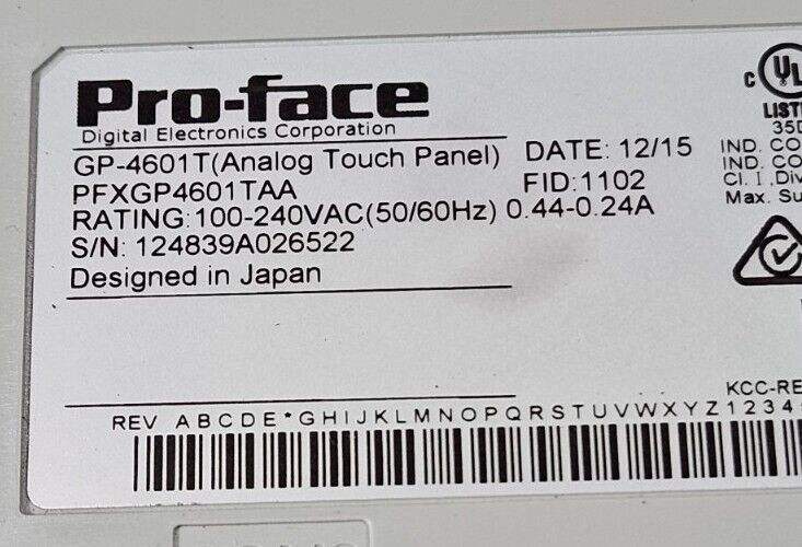 Pro-Face Negotiateprice Br/Touch Screen PFXGP4501TAA PFXGP4601TAA 100% Original/used