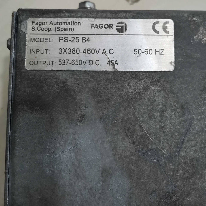 Fa Gor Fagor Automation Motor ControllerServo Motor Drive Amplifiers PS-25 B4 Used