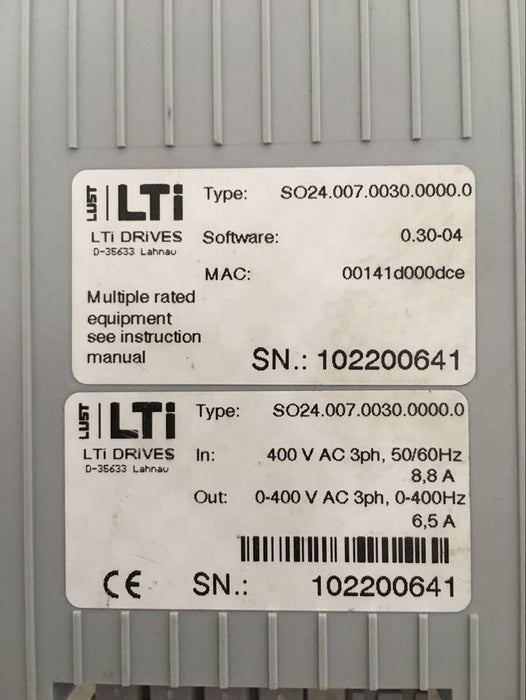 Lust Negotiateprice Br/Servo Drive SO24.007.0030.0000.0 100% Original/used