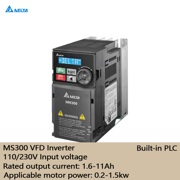 Delta Bestselling KwVfd Ms InverterSingle Phase Output Dc Ac Vfd Inverter Frequency VFD4A2MS43ANSAA 100% Original Delta Brand