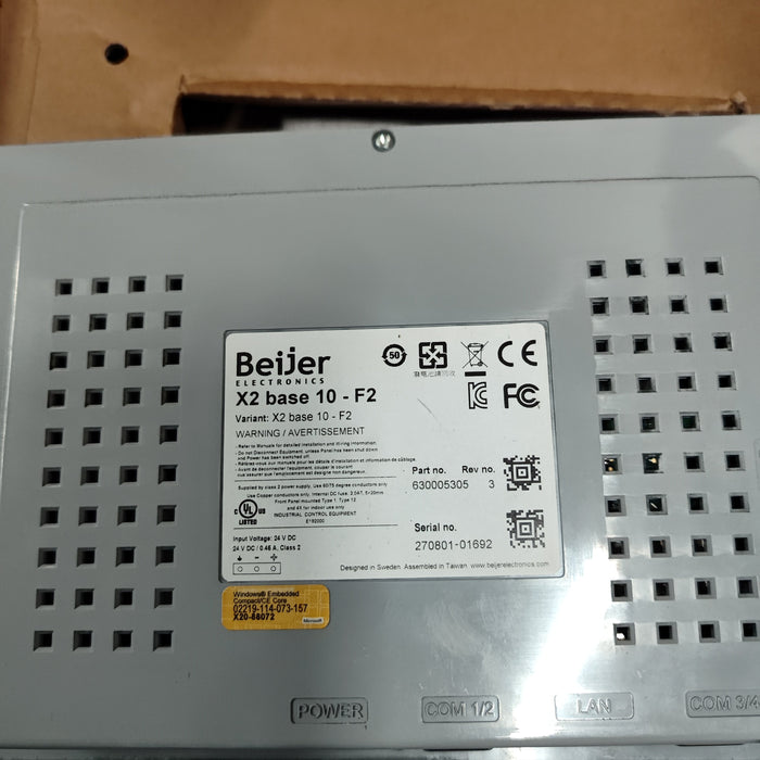 Beijer X2 base 10-F2 10'' HMI with iX Runtime